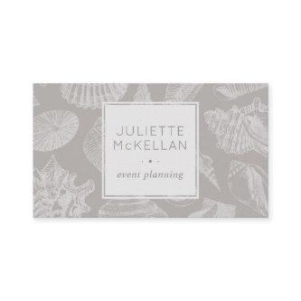 Subtle Seashell | Beach Theme | Classic Grey