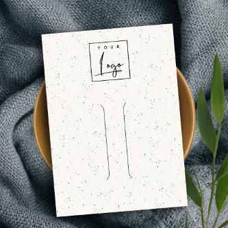 Subtle White Ceramic Texture Hair Pin Display Logo