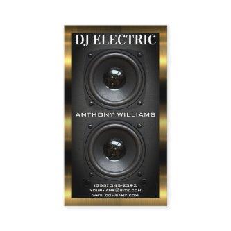 Subwoofer Speaker Box | Gold Metallic Trim