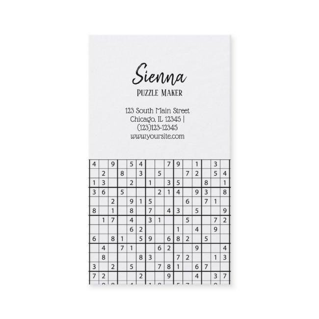 Sudoku pattern