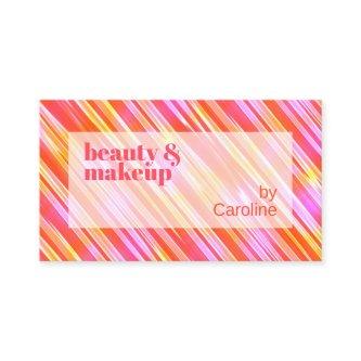 Summer Orange Red Bright Pink Stripes Art Pattern