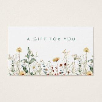Summer Wildflower Field Gift Card