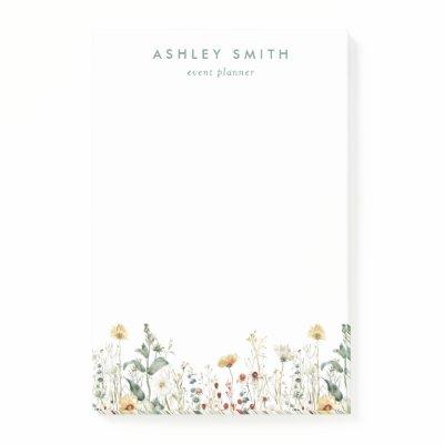 Summer Wildflower Field Post-it Notes