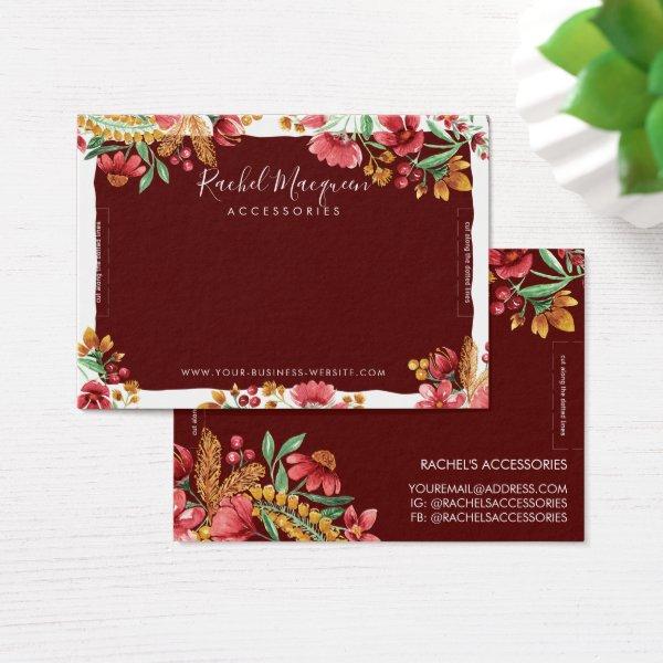 Summer Yellow Pink Red Floral Bracelet Display