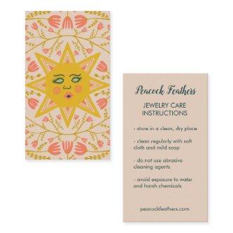 Sun & Flowering Vines Elegant Care Instructions