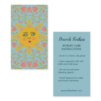 Sun & Flowering Vines Elegant Care Instructions