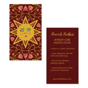Sun & Flowering Vines Elegant Care Instructions