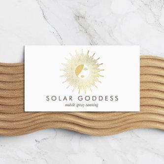 Sun Goddess Girl Logo Spray Tanning Salon