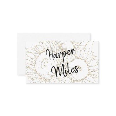 Sunflower handwritten font and symbols