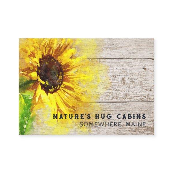 *~* Sunflower Rustic Country  AP49 Distressed Wood