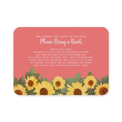 Sunflower Spring Baby Shower  Please Bring a Book