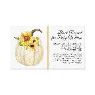 Sunflower Watercolor Floral Pumpkin Book Request