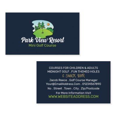 Sunny Golf Course, Mini Golf Course Advertising
