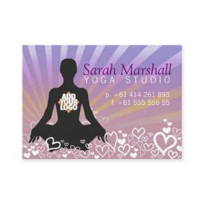 Sunrays Yoga Silhouette with Logo