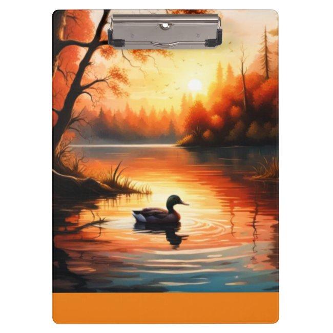 Sunrise on the Lake Clipboard
