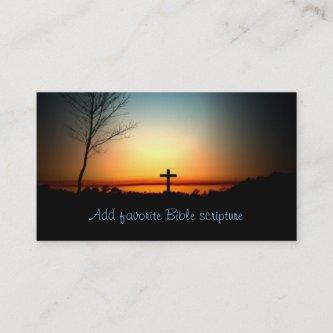 Sunset Christian Cross