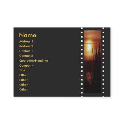 Sunset Filmstrip Profile Card