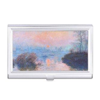 Sunset on the Seine Claude Monet      Case