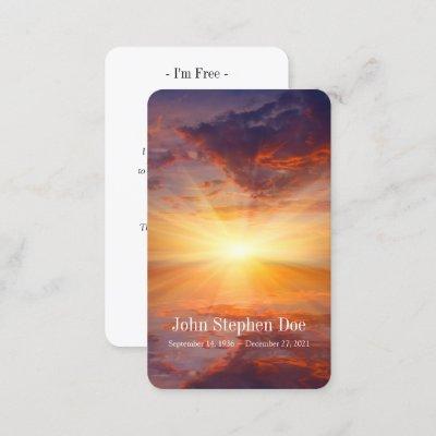Sunset Prayer Card - I'm Free