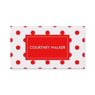 Super Cute red polka dot