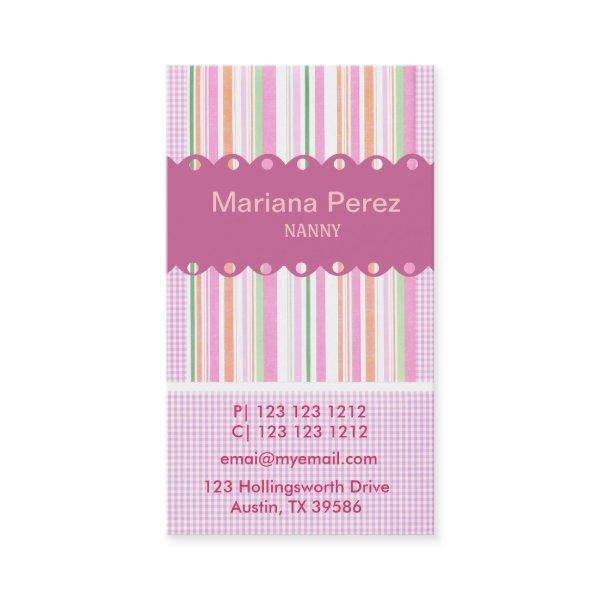 Super Modern Pink Girly Stripes Gingham Patterns