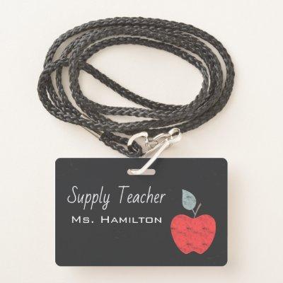 Supply Teachers Apple Business Personalized Badge