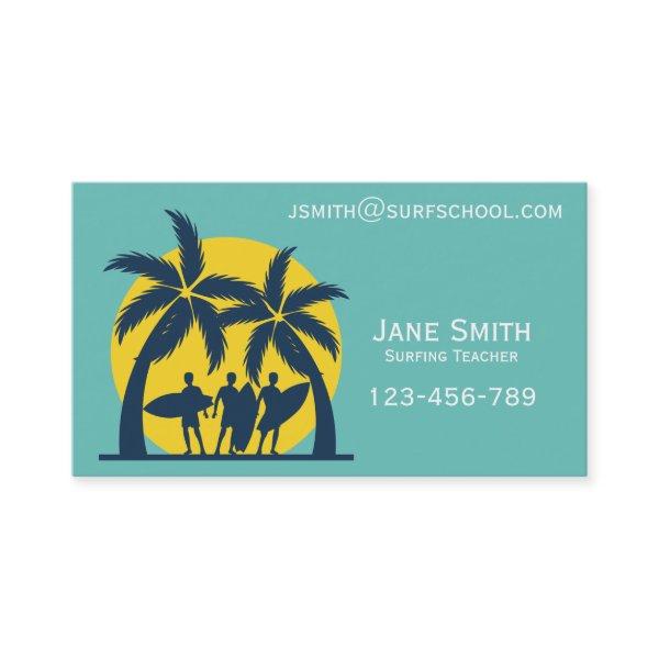 Surf school surfing teacher