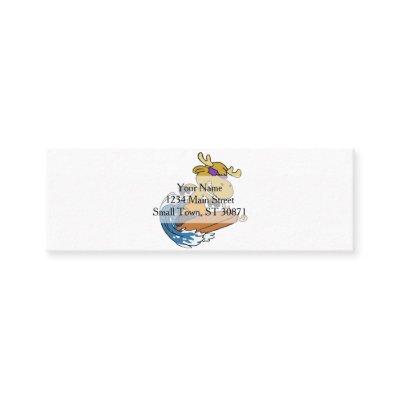 Surfer moose on Blue Ocean Wave | choose back colo Mini