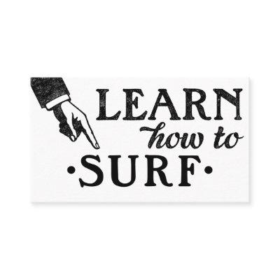 Surfing Lessons  - Cool Vintage