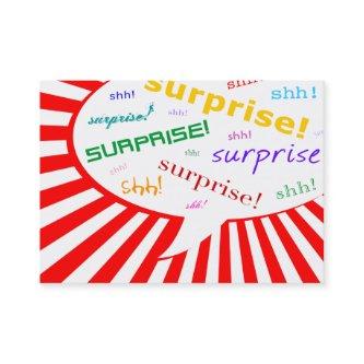 surprise party talking bubble