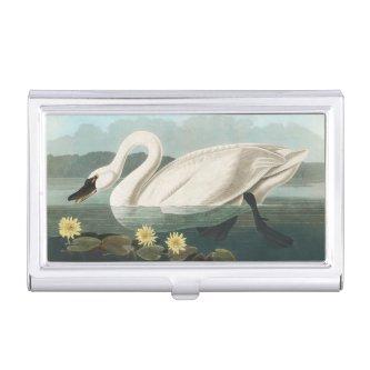 swan audubon bird white water swans  case