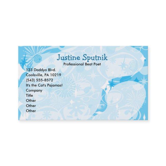 Swanky Blue Fifties Pattern Classic Art