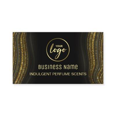 Sweeping Glitter Agate Black And Gold Perfume