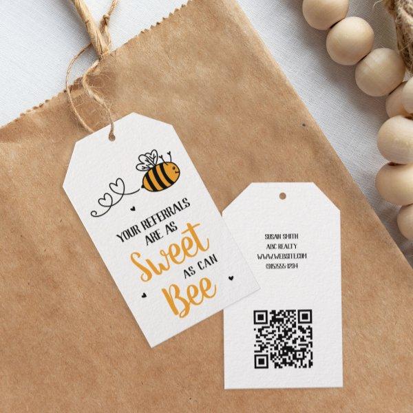 Sweet As Can Bee Referral Gift Tags