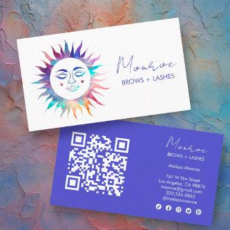 Sweet Sunshine Rainbow Boho Elegant Social Icon QR