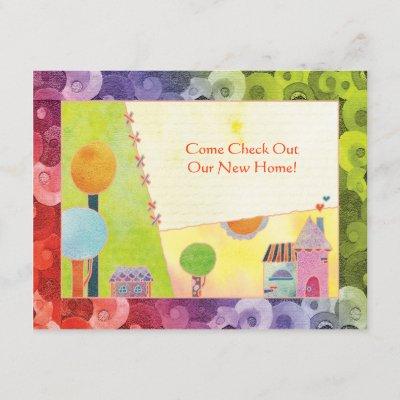 Sweet Village New Home Party Invitations