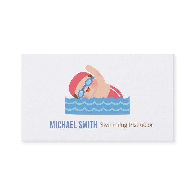 Swimmer Kid Swimming Instructor