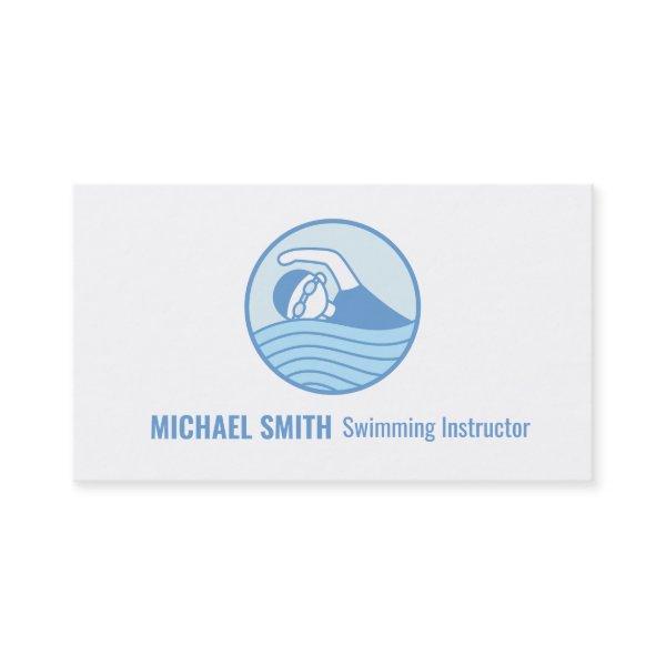 Swimmer Logo Swimming Instructor
