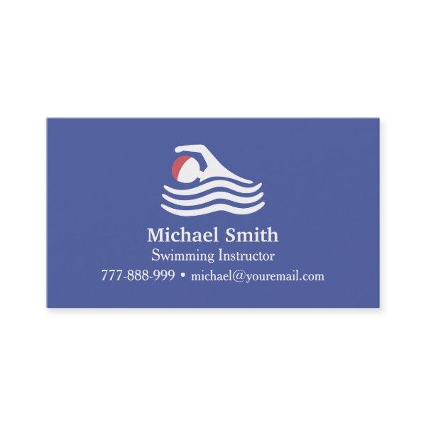 Swimmer Silhouette Swim Instructor