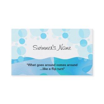 Swimmer's Profile Card Template