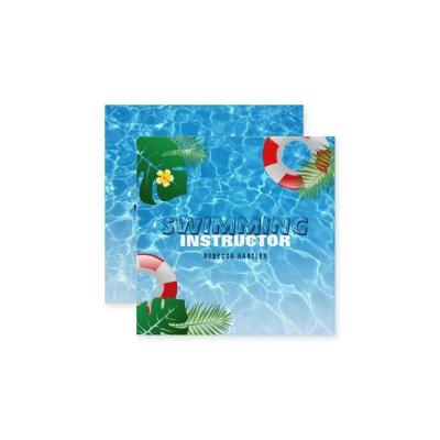 Swimming Instructor Square