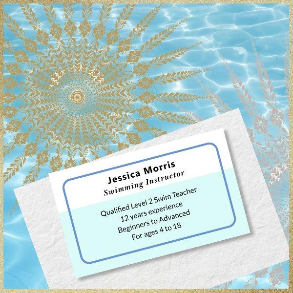 Swimming Lessons Teacher Instructor Swim Coach QR