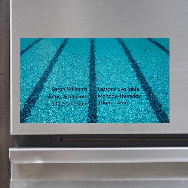 Swimming Pool Instructor Summer Swim Coach  Magnet