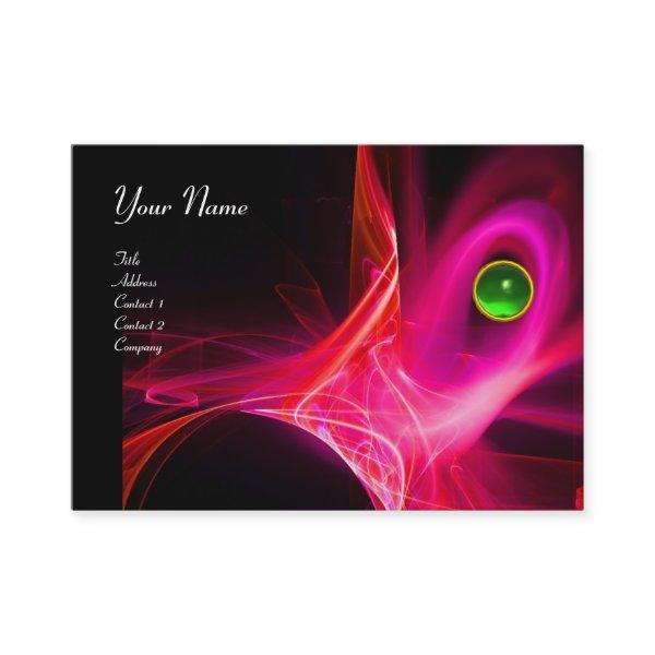 SWIRL  GEM MONOGRAM Vibrant black pink red