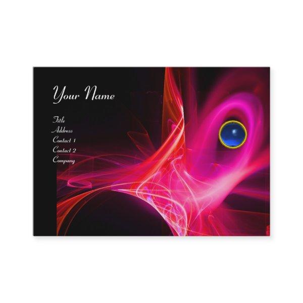 SWIRL  GEM MONOGRAM Vibrant black pink red