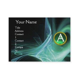 SWIRLGEM MONOGRAM Vibrant black green
