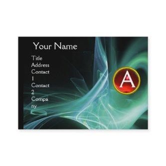 SWIRLGEM MONOGRAM Vibrant black green red