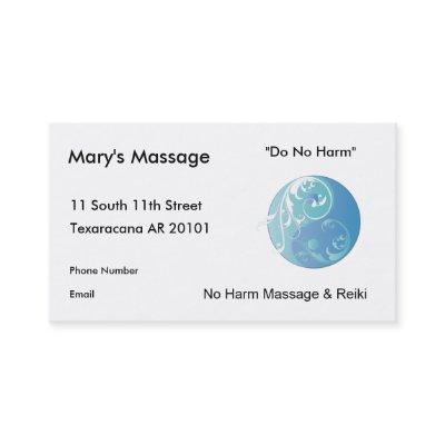 Swirling Yinyang Symbol (Earth) Appointment Card