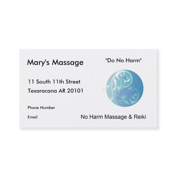 Swirling Yinyang Symbol (Earth) Appointment Card