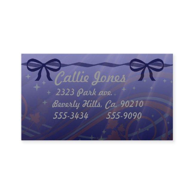 Swirls Stars and Blue Bows